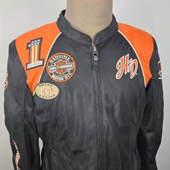 Harley Davidson Cora Mesh Motorcycle Jacket Riding Gear Womens L Outer Shell - Picture 2 of 16